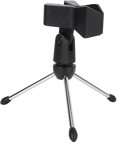 Dilwe Mikrofon-Tisch Stativ  Verstellbarer MikrofonstA nder Stativ-TischmikrofonstA nder schwarz