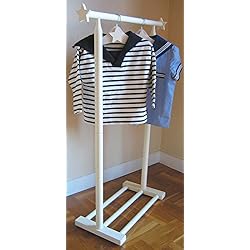 Perchero Tipi Blanco greca Perchero Infantil para Perchas Lacado Blanco. En Madera. Medidas (Ancho/Fondo/Alto): 66 * 26 * 100 cm.