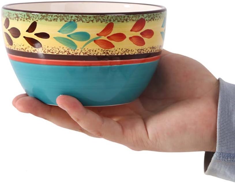 4.5inch Hand-painted Ceramic Bowl, European Creative Household Utensils Rice Bowl, Breakfast Cereal Soup Bowl