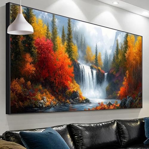 Peinture Diamant Automne Anti-Stress | Grand Point de Croix Érable Adulte
