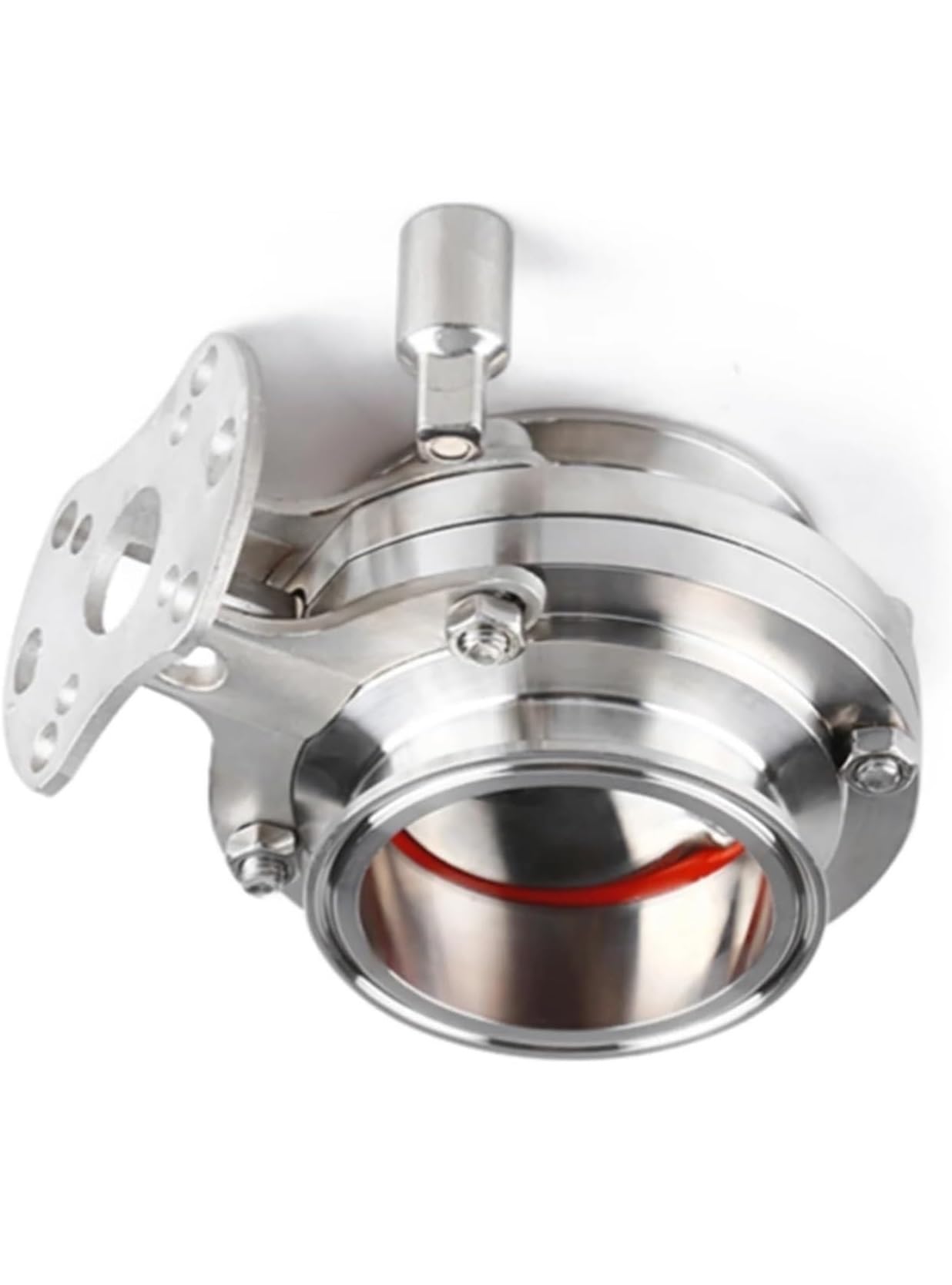 3/4in Stainless Steel 304 Sanitary Valve with Tri Clamp and Silicone Sealing - Ideal for Food and Beverage Applications