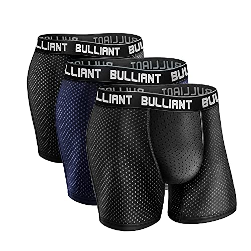 Mens Underwear Briefs 3 Pack,Mesh Athletic Sports Boxer Briefs Low Rise Waisted for Men No Fly
