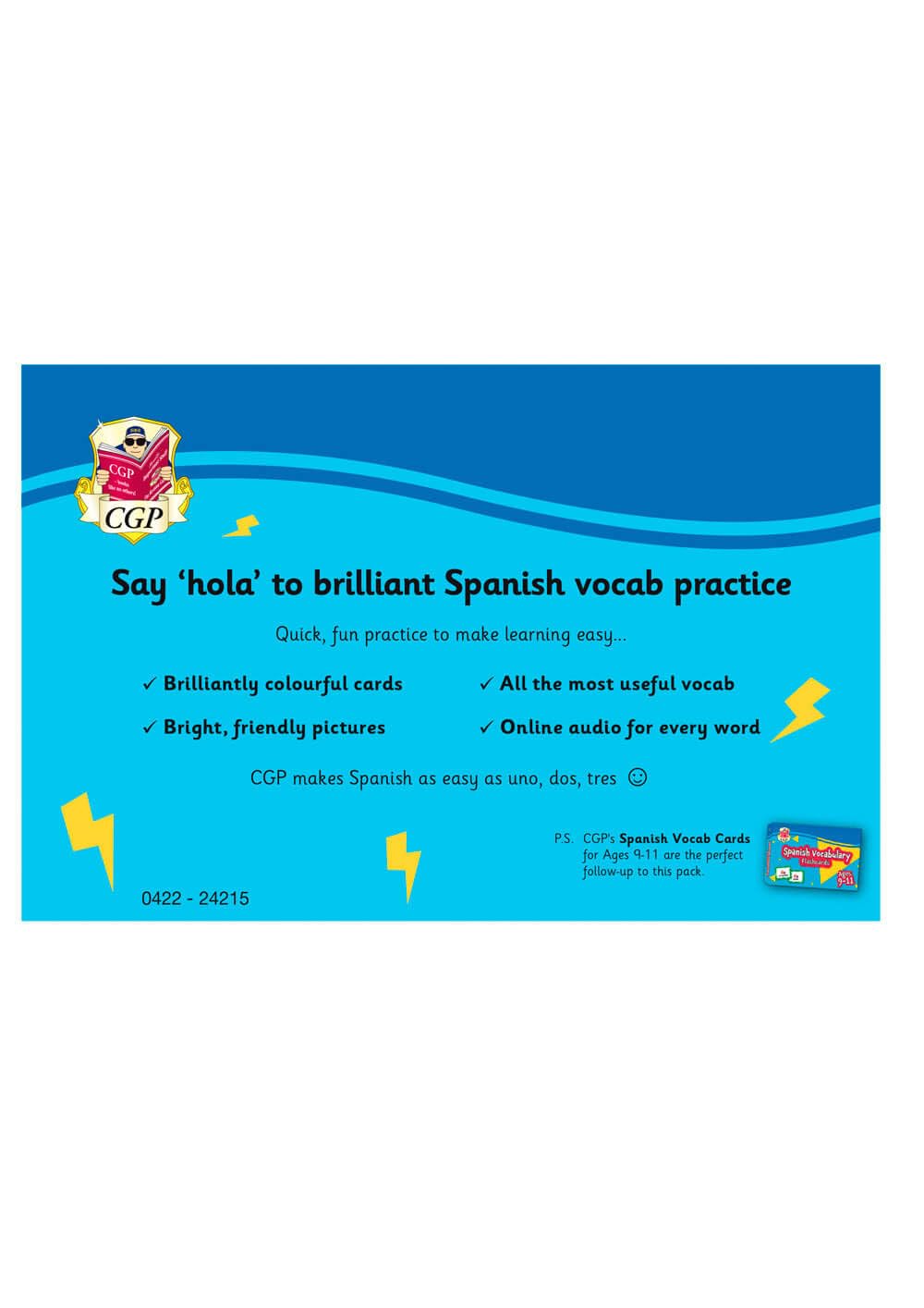 Spanish Vocabulary Flashcards for Ages 7-9 (with Free Online Audio)