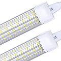 2-Pack, LED Shop Light 2ft, 28W 3500LM 6000K(Cold White), T8 LED Light Fixture, Clear Cover, Ceiling and Utility Shop Light, Linkable Tube Lights, Shop Lights