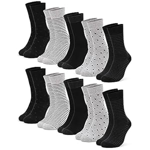 Occulto dames patroon sokken pak van 10 (model: Milka)