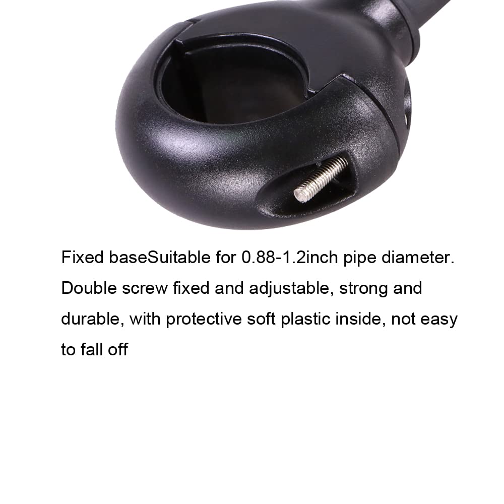 Bike Mirror, Bicycle Rear View Handlebar Mirrors Wide Angle Acrylic Convex Safety Adjustable Rotatable Scratch Resistant Shockproof Aluminum Tube Bike Mirrors for Mountain/Kids/Ebike Bikes （1 piece）