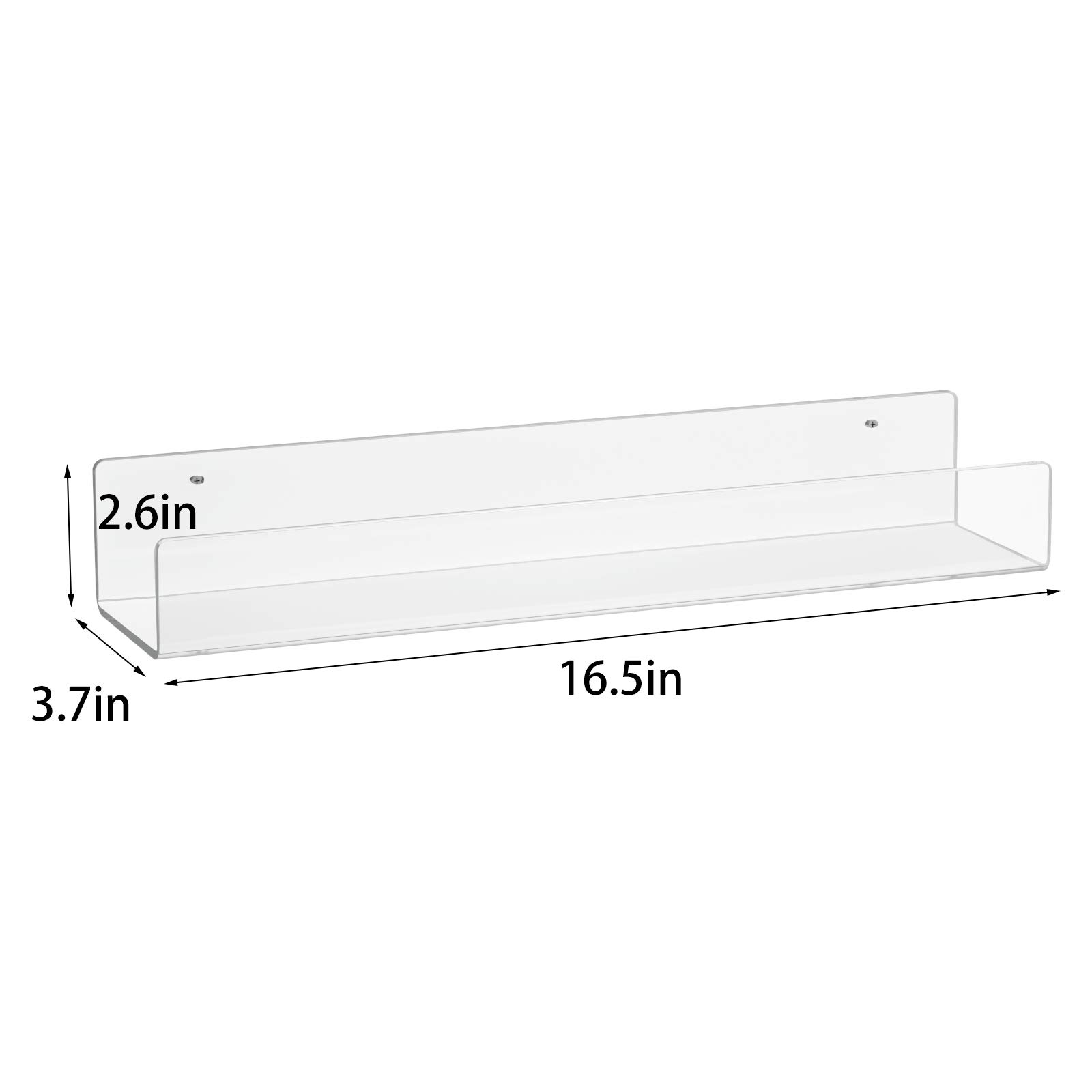 Buy NIUBEE Acrylic Invisible Floating Bookshelf 16.5 inch,Kids Clear