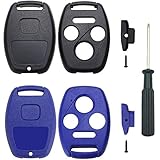 4 Buttons Replacement Key Fob Shell Case Fit for Honda Accord Civic CR-V Pilot Ridgeline Car Key Fob...