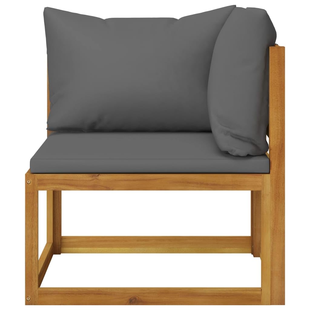 vidaXL Canapé de Jardin à 3 Places avec Coussin Bois d'acacia Massif