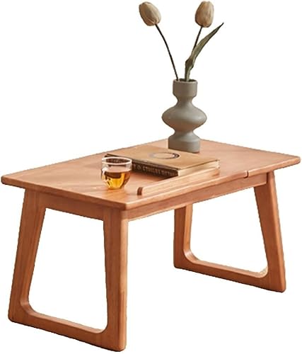 BRAGUE Mesa de centro Mesa corta Mesa de té de madera maciza Mesa de té rectangular Mesa de ventana convexa vintage Mesa de tatami Mesa Zen Mesa de
