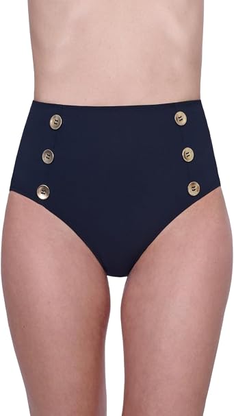 Gottex Womens Monte Carlo High Waist Bikini Bathing Swimwear Bottom with Front and Back Lining Swim Essential