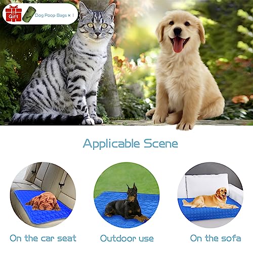 MICROCOSMOS-Summer-Cooling-Mat-Sleeping-Pad-Water-Absorption-Top-Waterproof-Bottom-Materials-Safe-Easy-Carry-EZ-Clean-Keep-Cooling-for-Pets-Kids-and-Adults