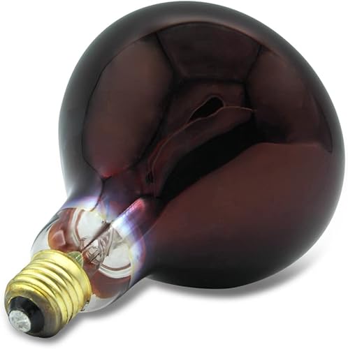Miniatura 4 de lumenivo Repuesto de 250 vatios para lámpara de calor Fengrun rojo oscuro de 120 V  Tornillo mediano incandescente E26  1 pulgada de diámetro