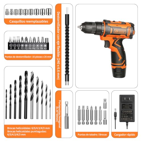 Taladro inalámbrico Pretul 12V 26 Imagen adicional