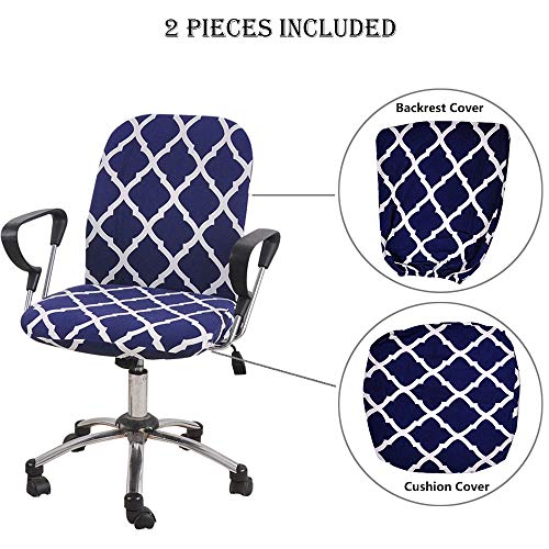 Melaluxe Computer Office Chair Cover - Protective & Stretchable Universal Chair Covers Stretch Rotating Chair Slipcover