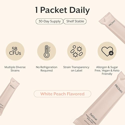 Miniatura 4 de ProMix Nutrition Debloat Prebióticos y probióticos, alivio de la hinchazón para mujeres, desintoxicación de limpieza intestinal para hombres y apoyo