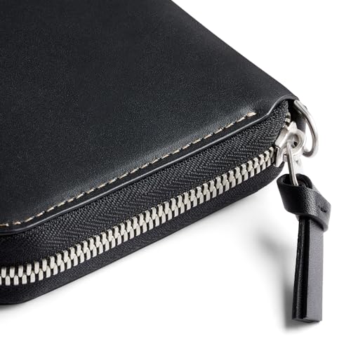 Image of Bellroy Folio Wallet (compact leather folio /clutch wallet with space for cards, bills and coins, plus everyday essentials) - Black