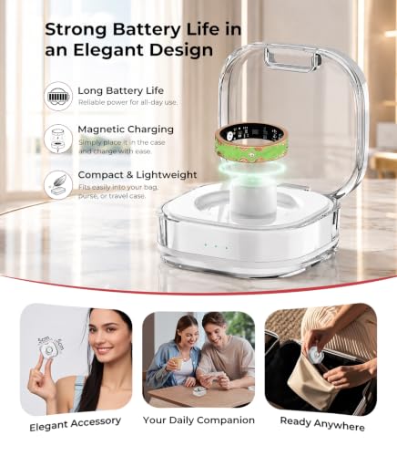 Image of 7 Gen Diamond Smart Ring 【Industry Rank 1-0 Measurement Error】 2026 Smart Ring for Women - Advanced Health Tracker for Wellness and Activity Tracking, Green 7#