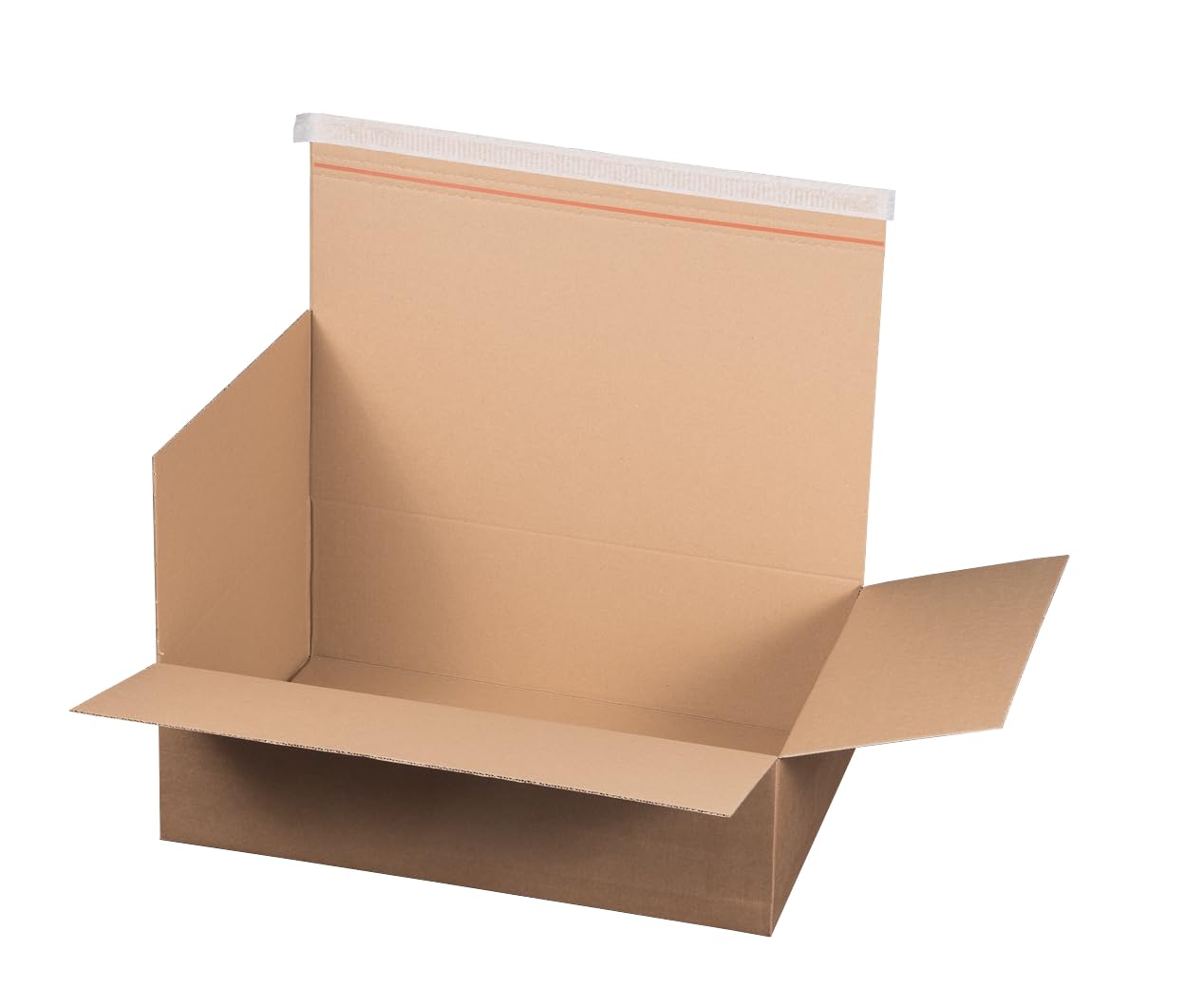 karton-billiger | Carton d'expédition avec fond automatique A4, 304x216x130-220mm, Boîte pliante, Carton à fond automatique, autocollant, hauteur variable, brun - DOUBLE CANNELURE (400)