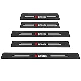 【Premium-Materialien】Die Einstiegsleistenabdeckung besteht aus Kohlefaserleder mit starkem Kleber. Wasser- und schmutzabweisend, leicht mit Wasser zu reinigen, egal ob Staub oder Schmutz. Reinigen Sie die Oberfläche leicht mit einer Bürste, sie wird sofort wie neu.