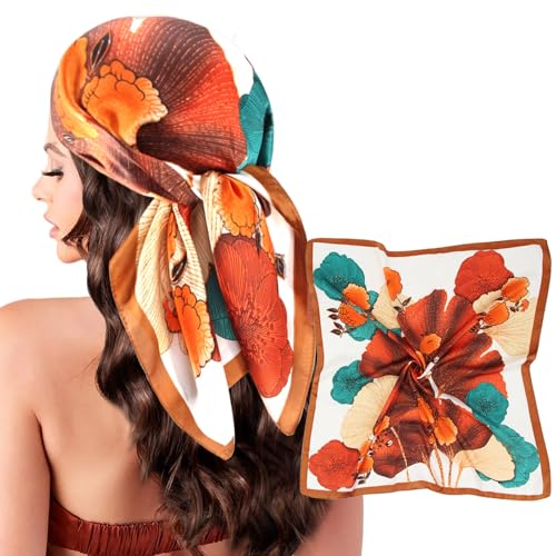 Head Scarf for Women Silk Satin Scarves for Hair Wrap Bandana Square Headscarf for Sleeping