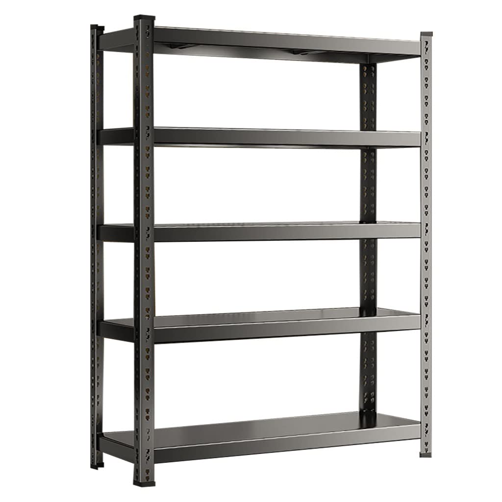 BOKNI Garage Shelving, 5-Tier Adjustable Shelf, 2000 lbs Weight Capacity Storage Rack, Heavy Duty Industrial Metal Shelving unit (A 120 * 40 * 200cm)