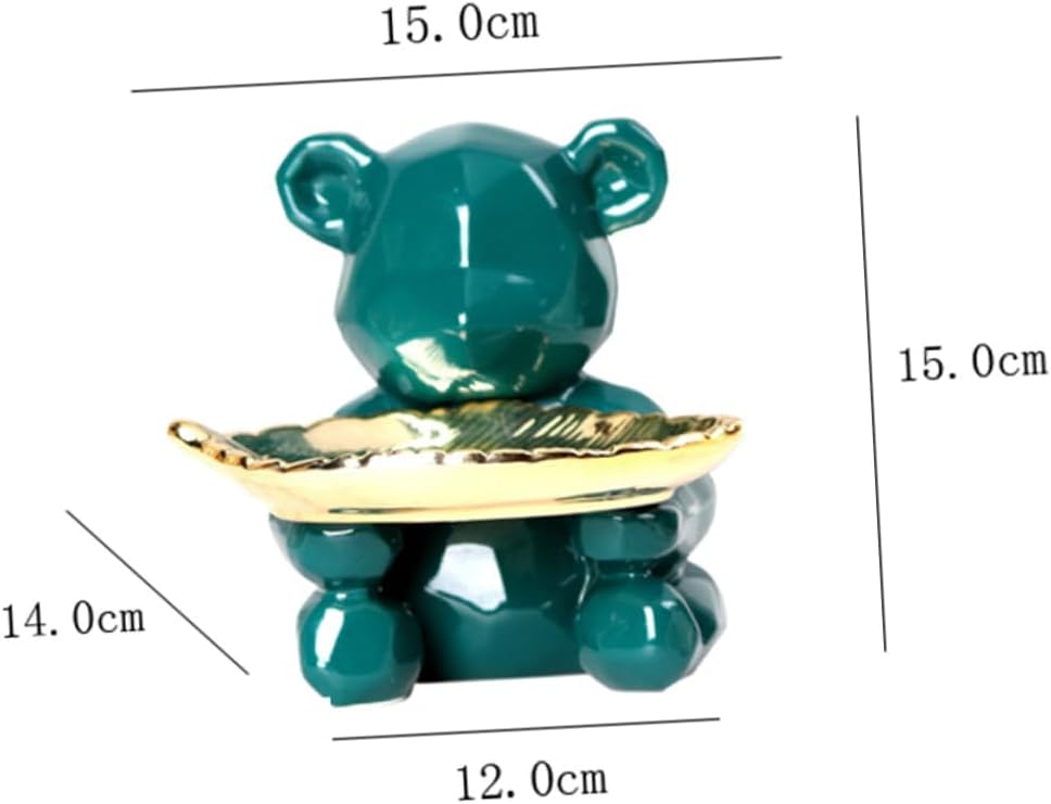 BESTYASH Creative Jewelry Storage Tray Decorative Ceramic Tray Trinket Dish Jewelry Holder Multifunctional Organizer