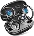 Bluetooth Kopfhörer Sport, 2025 In Ear Kopfhörer Kabellos Bluetooth 5.4 mit 6D Stereo/4 ENC Mic, 50H Noise Cancelling Ear buds, Over-Ear Sportkopfhörer mit Ohrhaken, IP7 Wasserdicht Ohrhörer für Sport