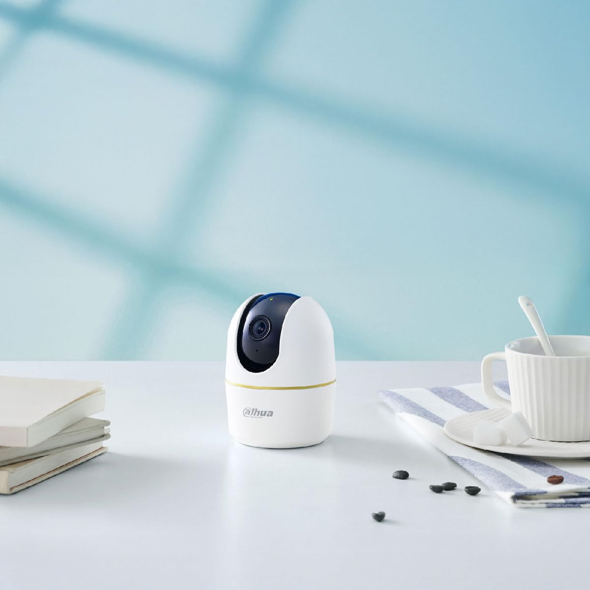 DAHUA Hero A1 - Telecamera di sicurezza WiFi da 3 MP con funzione di rotazione e inclinazione, riconoscimento personale, sirena, tracciamento intelligente