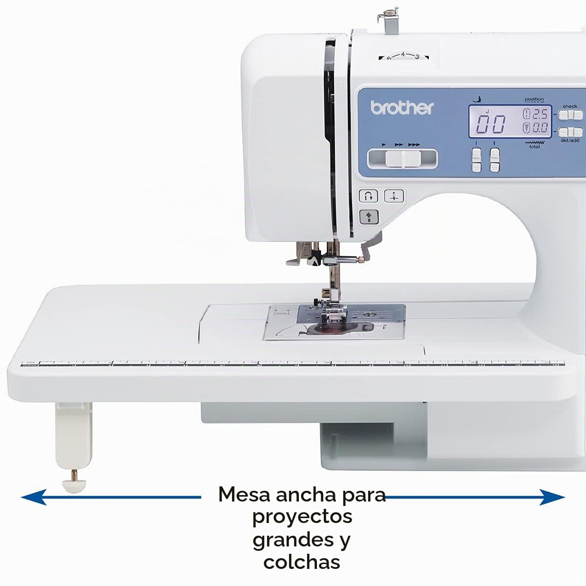 Sewing Machine,Handheld Sewing Machine Household Quick Repairing Tool Portable with Free Sewing Knit Handy Sewing Machine | 165 puntadas integradas, pantalla LCD, mesa ancha, 8 prensatelas incluidos