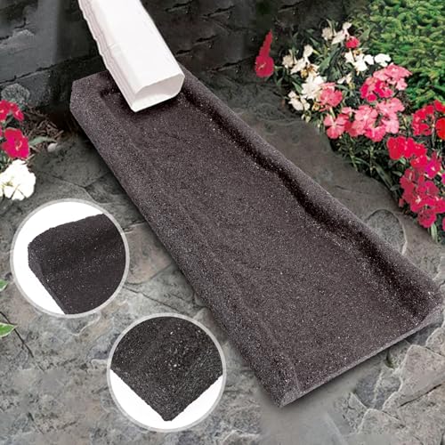 Sekcen 2 Pack Rubber Downspout Splash Block Rain Gutter Down Spout Drain Trays Brown - Thumbnail 7