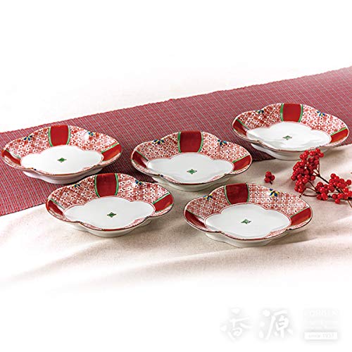 日本の伝統工芸品【九谷焼】 6号皿揃 赤絵 双鳩窯 Amazon｜九谷焼 6号皿揃 赤絵 双鳩窯｜小皿 オンライン通販