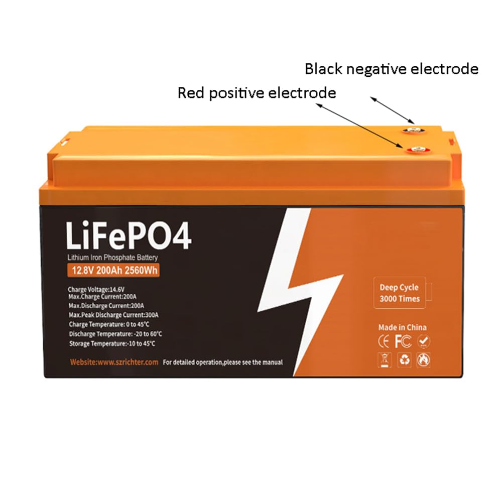 Batterie Lithium-Fer-Phosphate 12,8 V 20 Ah 50 Ah 100 Ah 200 Ah pour système de Production d'énergie extérieur ; Remplacement des Batteries au Plomb-Acide