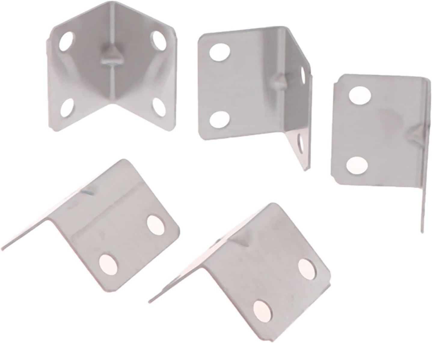 Angle Code, Stainless Steel Corner Bracket Connectors Code Right Angle Support Furniture Fixing Reinforced Hardware L Shape Brackets (Color : 5pcs) (Color : 5pcs (Color : 10pcs)