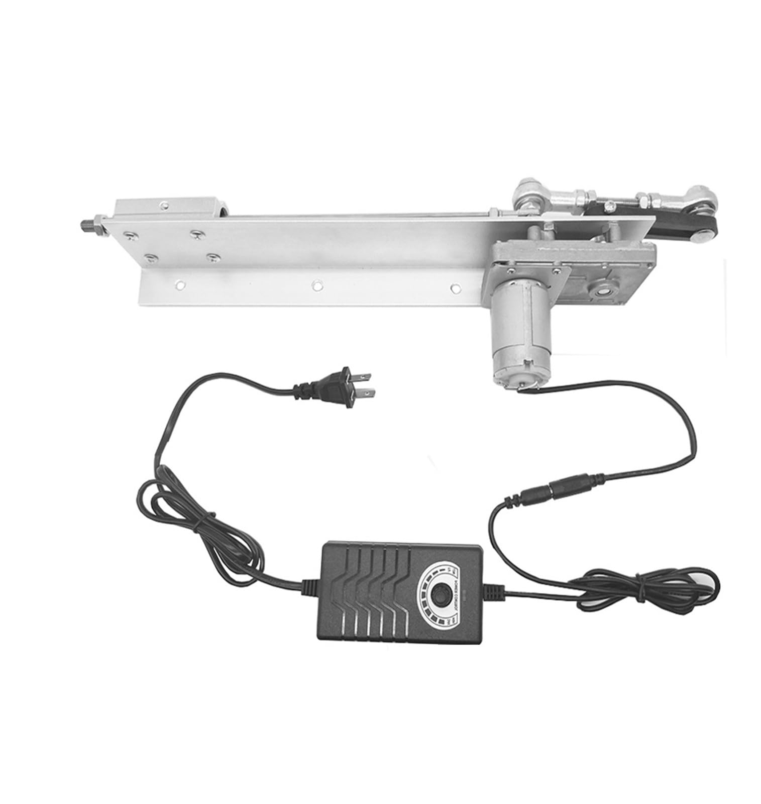 Actuador lineal telescópico de 24V con carrera de 150 mm y motor de engranajes metálicos