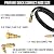 12FT RV Quick Connect Propane Hose for RV to Grill, with Elbow Adapter for 17" and 22" Blackstone Griddles, 3/8" Female Flare Propane Quick Connect Fittings for Grill Camp Chef Stove Portable Fire Pit