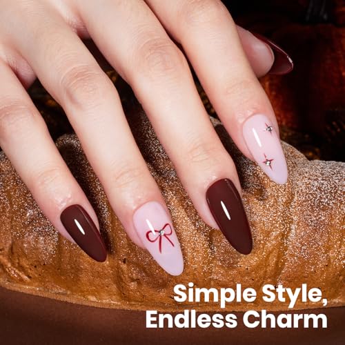 Image of Beetles Burgundy Gel Nail Polish - Merlot Wine HEMA-Free Gel Polish Nail Color Long-Lasting Soak Off UV LED Fall Nails Art Home Salon 8ml