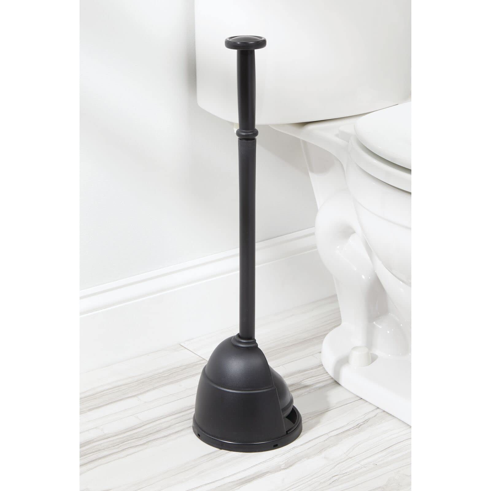 Déboucheur WC MDesign - Design Moderne - Plastique Et Caoutchouc - Noir