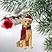 Design Toscano Christmas Xmas Golden Retriever Holiday Dog Ornaments, Full Color