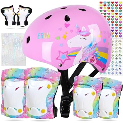 FIODAY Kids Unicorn Helmet Set Cover