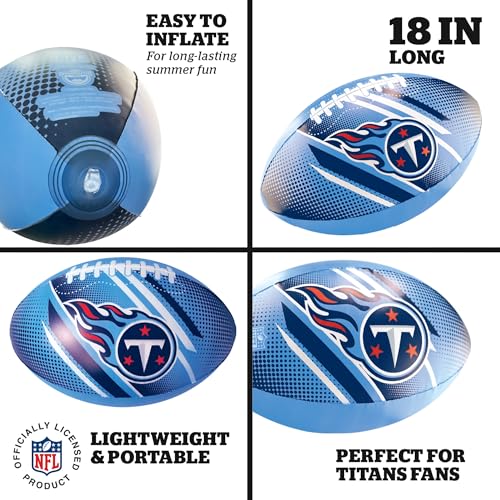 Image of BigMouth 18 inch Inflatable Pool Football Officially Licensed NFL Fan Gear Merchandise Beach Ball Games for Adults and Teens