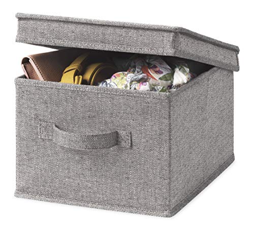 Boîte de rangement Whitmor avec couvercle naturel en tissu - 3