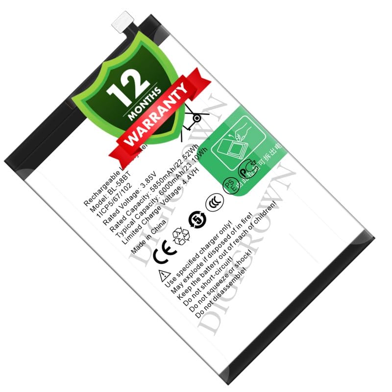 Image of Original BL-58BT Battery Compatible for Tecno Pova (LD7, LD7j, MZ-Tecno LD7) - (6000mAh) - 1 Year Warranty
