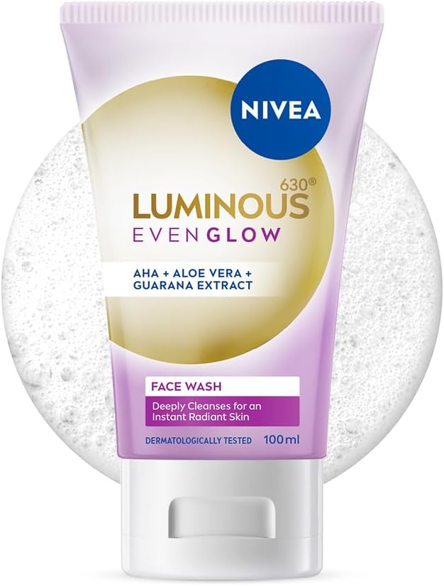 NIVEA Luminous 630 Even Glow Face Wash, 100ml