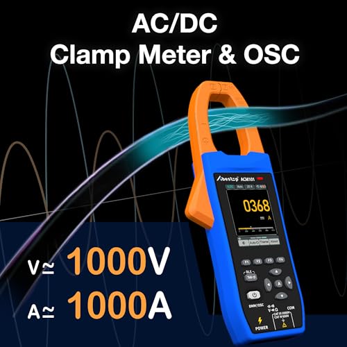 Image of Smart 3-in-1 AC /DC Clamp Meter with Oscilloscope, Bluetooth App Control and CSV Logging, 1000A /1000V True RMS, Inrush, NCV, 20,000 Counts, for Electricians, HVAC, and Automotive Use