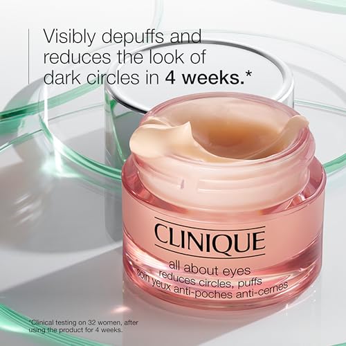 Clinique All About Eyes: Lightweight Eye Cream Vitamin C Formula + Rich Eye Cream Hyaluronic Acid Formula | Hydrating, Brightening, Depuffing - Image 4