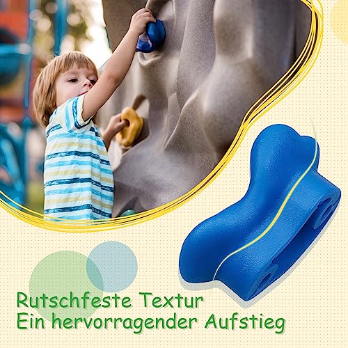 Foto von Trymaker Klettergriffe, Kinder Klettersteine für Kletterwand, 20 Stück Kletterwandgriffe Set für Kinder Erwachsene Outdoor