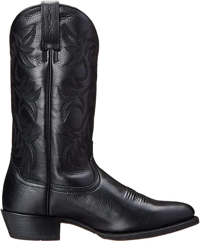 CHUUMEE Men's Fashion Round Toe Embroidered Western Cowboy Boots - Image 2