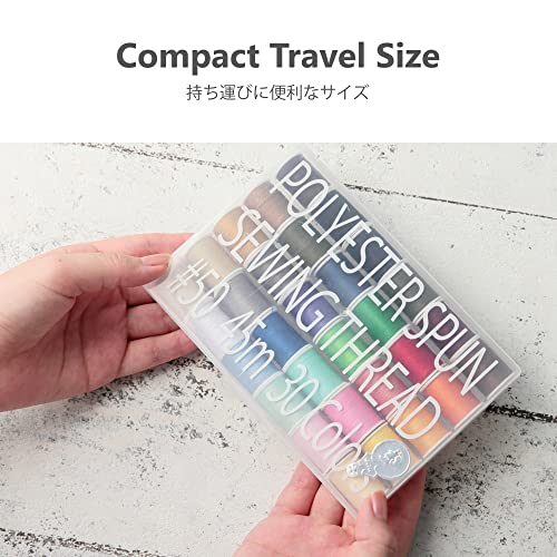 Leonis 30 Color Set Of Handy Polyester Sewing Threads 50 Yards/45 M Each[ 93011 ] #TOP1