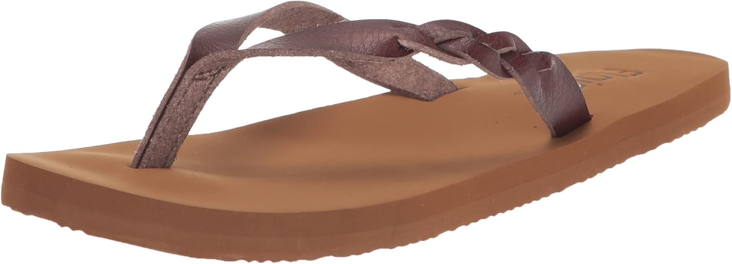 FLOJOS Women's Serenity Flip-Flop, tan, 7